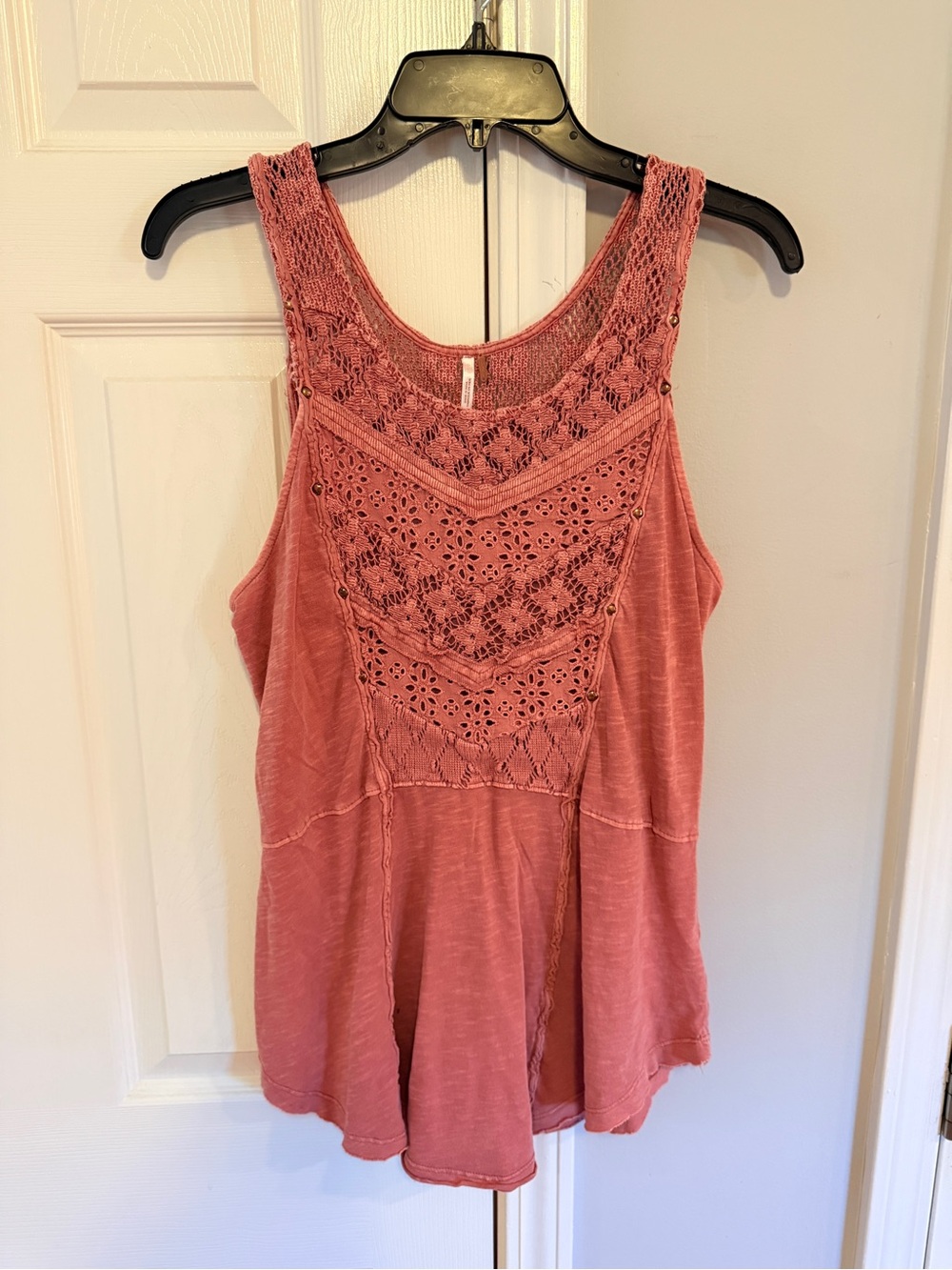 Free People Day Tripper Peplum Tank - Size Large